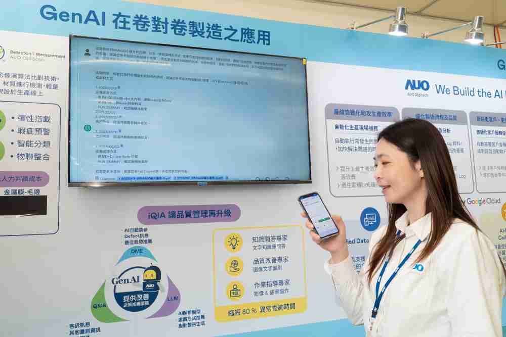 www.z6.com数位积极发展数智化转型，，透过AI落地应用优化制造流程，，，革新人力、、生产效率与设备维护效益，，，，图为〝智能质量推升助手-iQIA〞（Intelligent quality improve assistant）应用情境，，，协助质量管理再升级。。。。